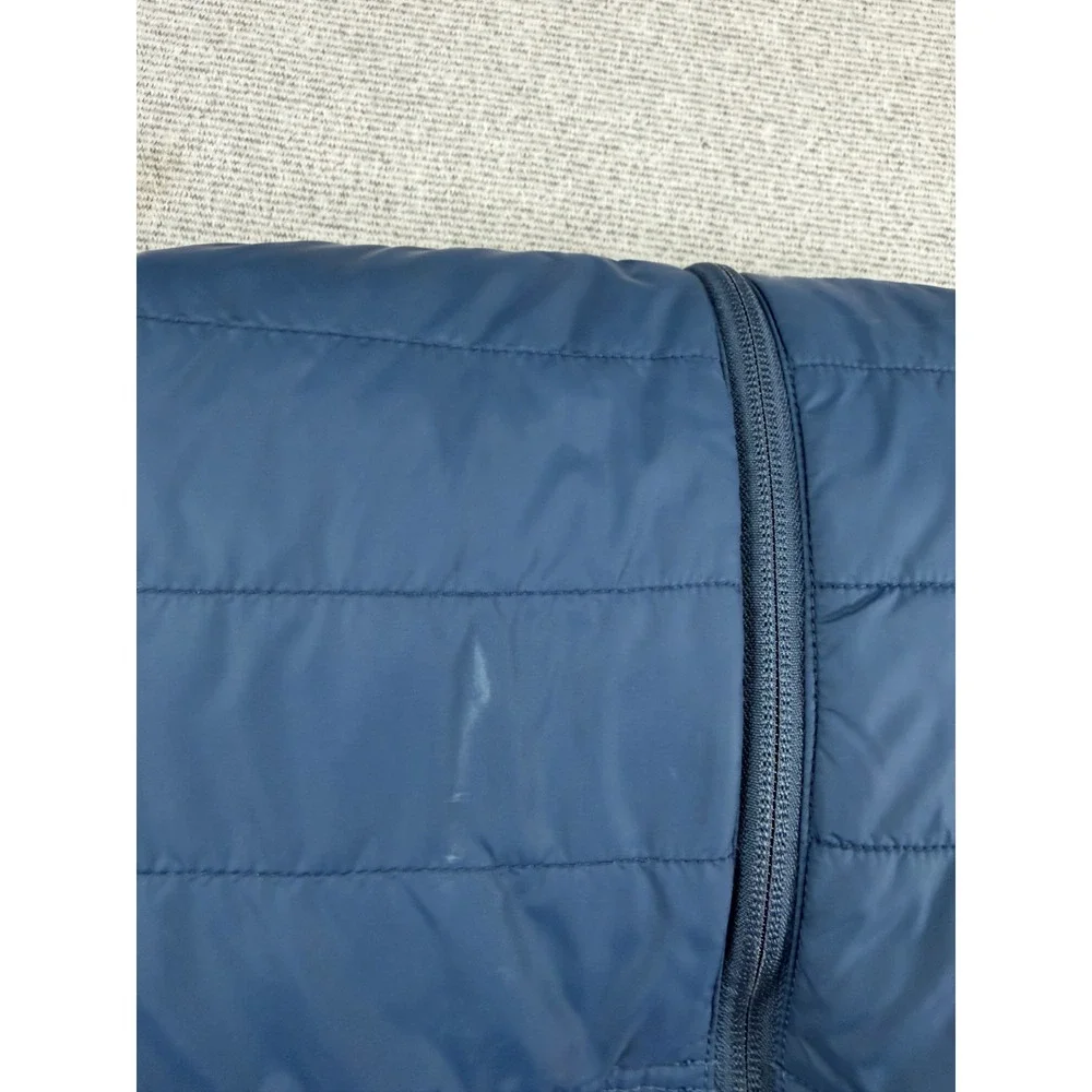 Carhartt Brookville Quilted Nylon Jacket Mens Large Blue Full Zip 102208 476